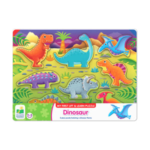 The Learning Journey My First Lift & Learn Puzzle Dinosaur, 8 pieces, ages 2-5