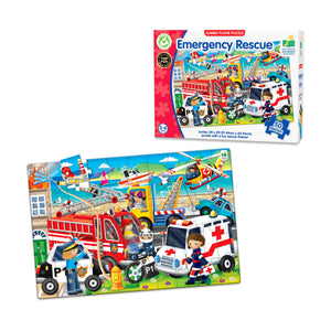 Emergency Rescue jumbo floor puzzle with box