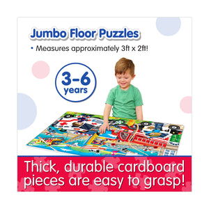 Emergency Rescue jumbo 50-piece floor puzzle, 3ft x 2ft assembled