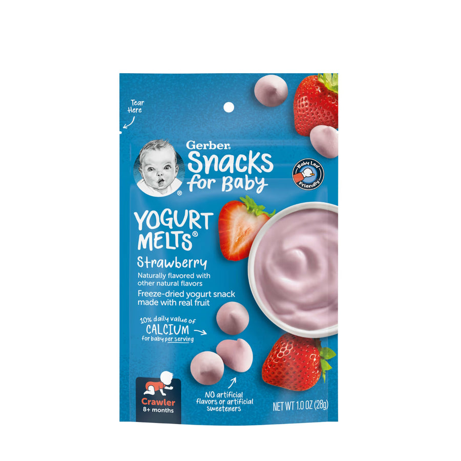 Gerber Strawberry Yogurt Melts, 8+ Months 1 oz (28 g)