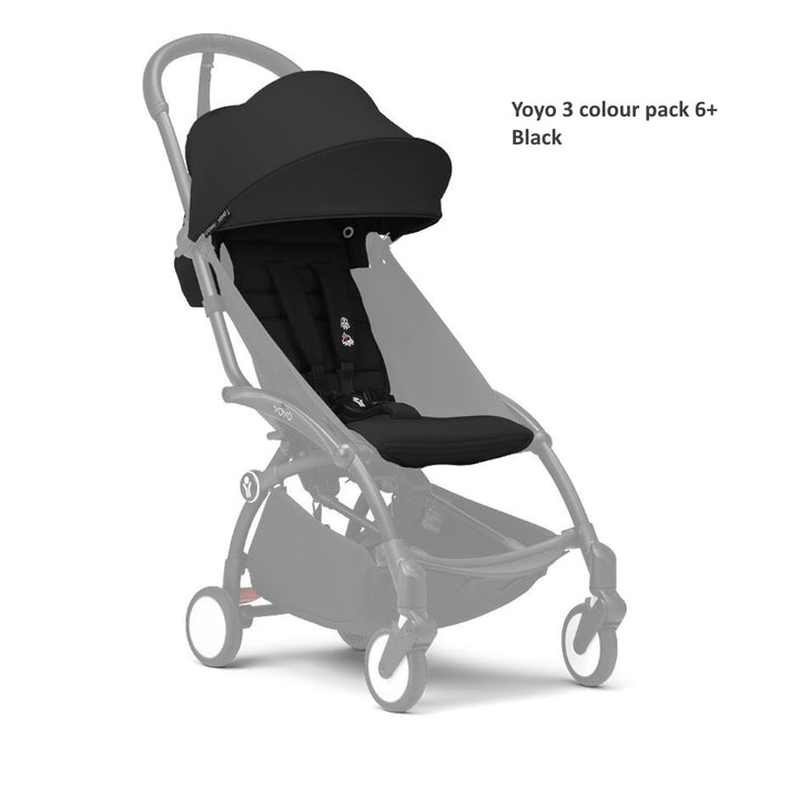 Stokke® YOYO³ Stroller 6+ (Black Frame)