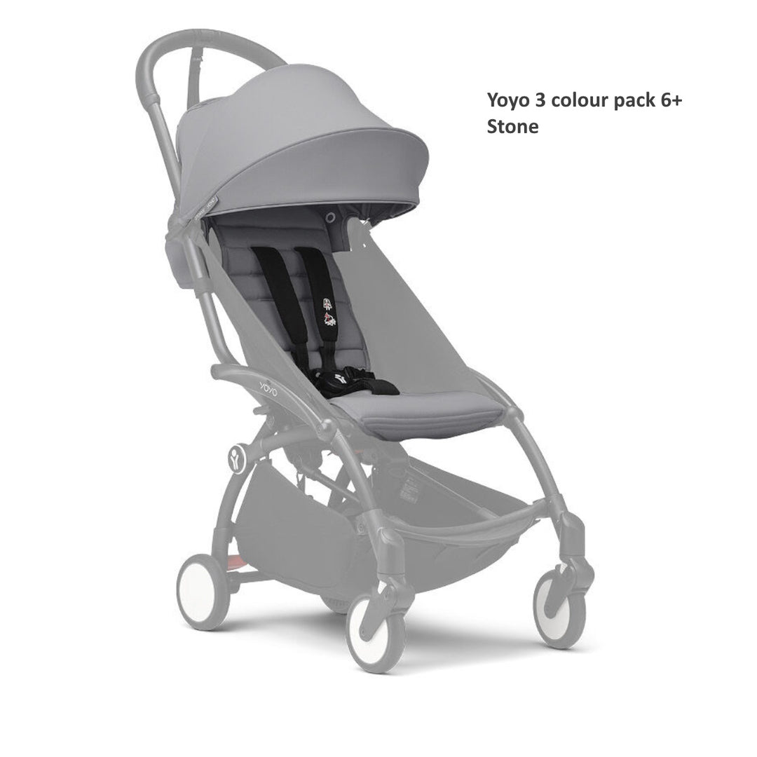 Stokke® YOYO³ Stroller 6+ (Black Frame)
