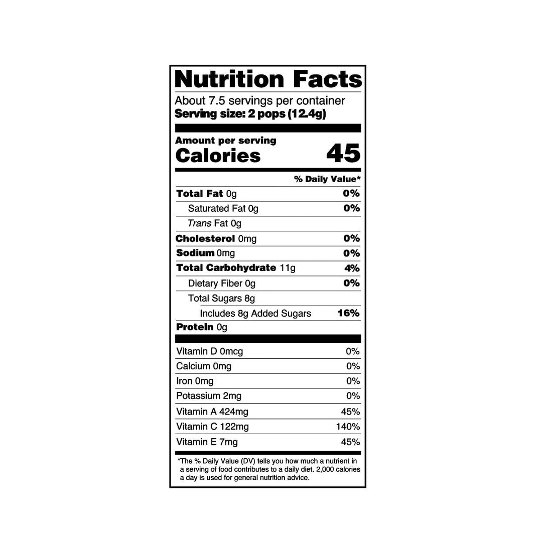 YumEarth Ultimate Organic Elderberry Pops 93g