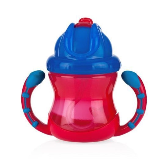 Nuby Flip N' Sip Cup - Fat Straw 240ml- 8oz