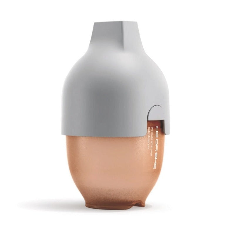 HE OR SHE Ultra Wide Neck Baby Bottle 5oz/ 160ml (0-3m)- Grey