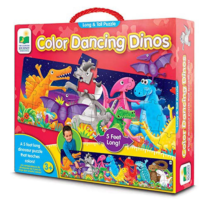 The Learning Journey International Long & Tall Puzzles - Dancing Colour Dinos