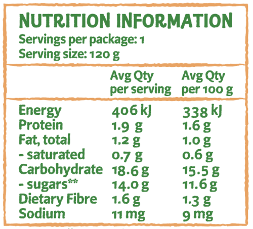 Only Organic Banana Berries & Yogurt Brekkie 120g