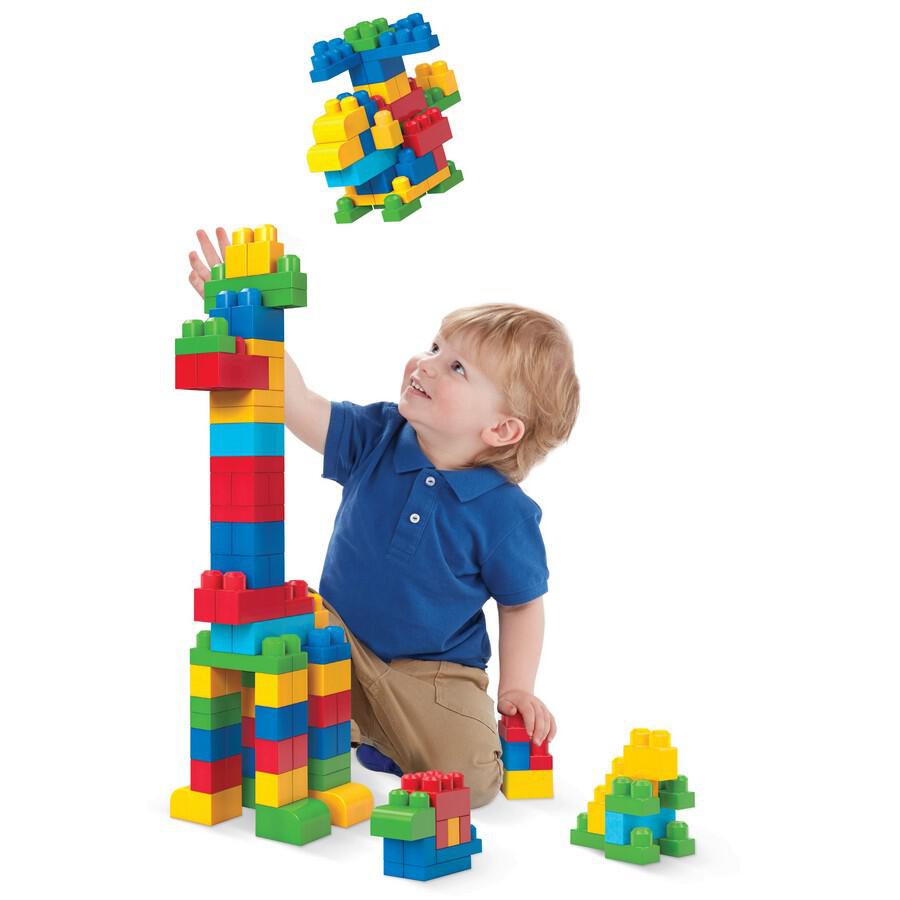 Fisher-Price Mega Bloks Big Building Bag 80 Pieces- Classic