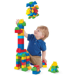 Fisher-Price Mega Bloks Big Building Bag 80 Pieces- Classic