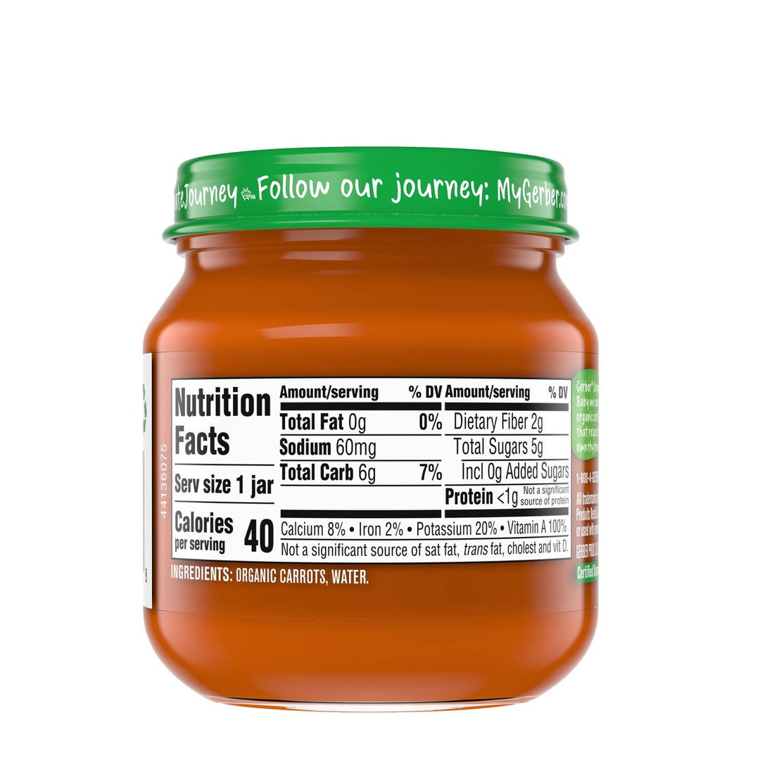 Gerber 1st Foods Natural Carrot Baby Food