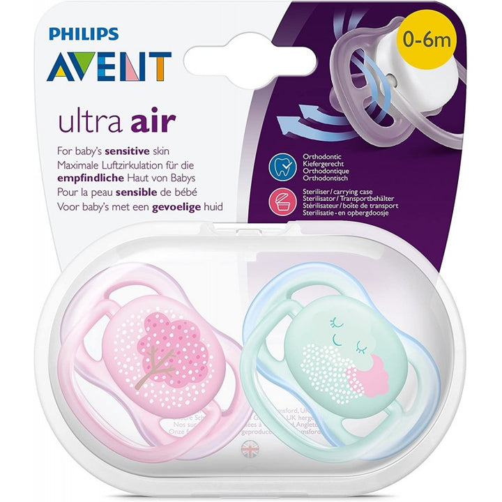 Philips Avent Ultra Air Pacifier 0-6 months- Tree/ Cloud