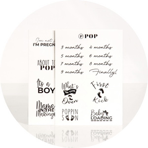 POP Neutral Temporary Belly Tattoo