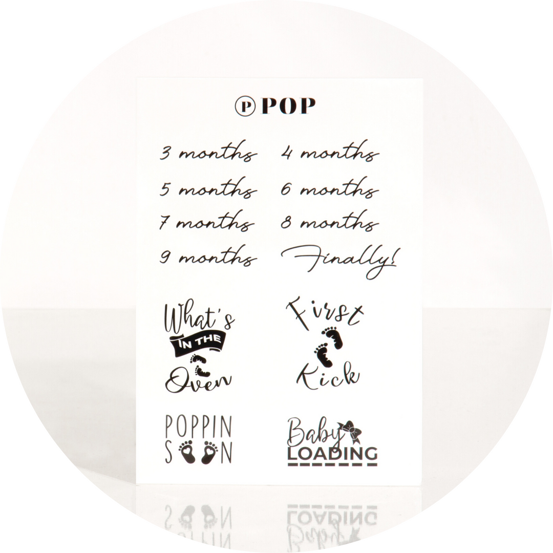 POP Neutral Temporary Belly Tattoo
