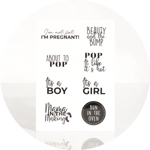 POP Neutral Temporary Belly Tattoo