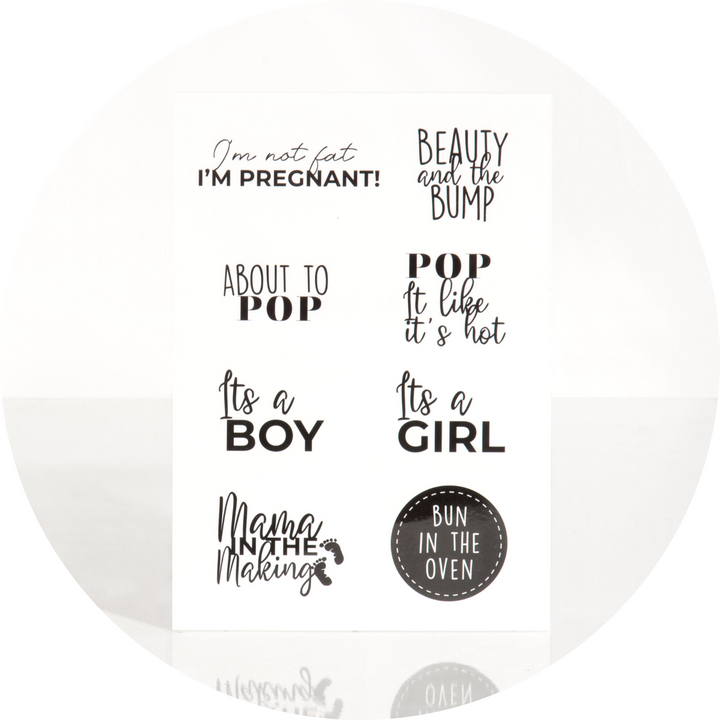 POP Neutral Temporary Belly Tattoo