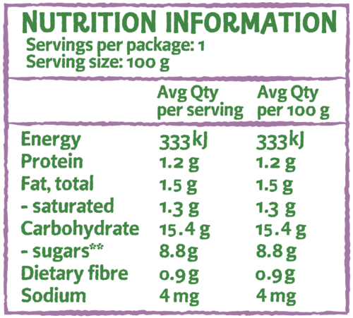 Only Organic Coconut Strawberry & Goji 100g  (Short Expiry Date)