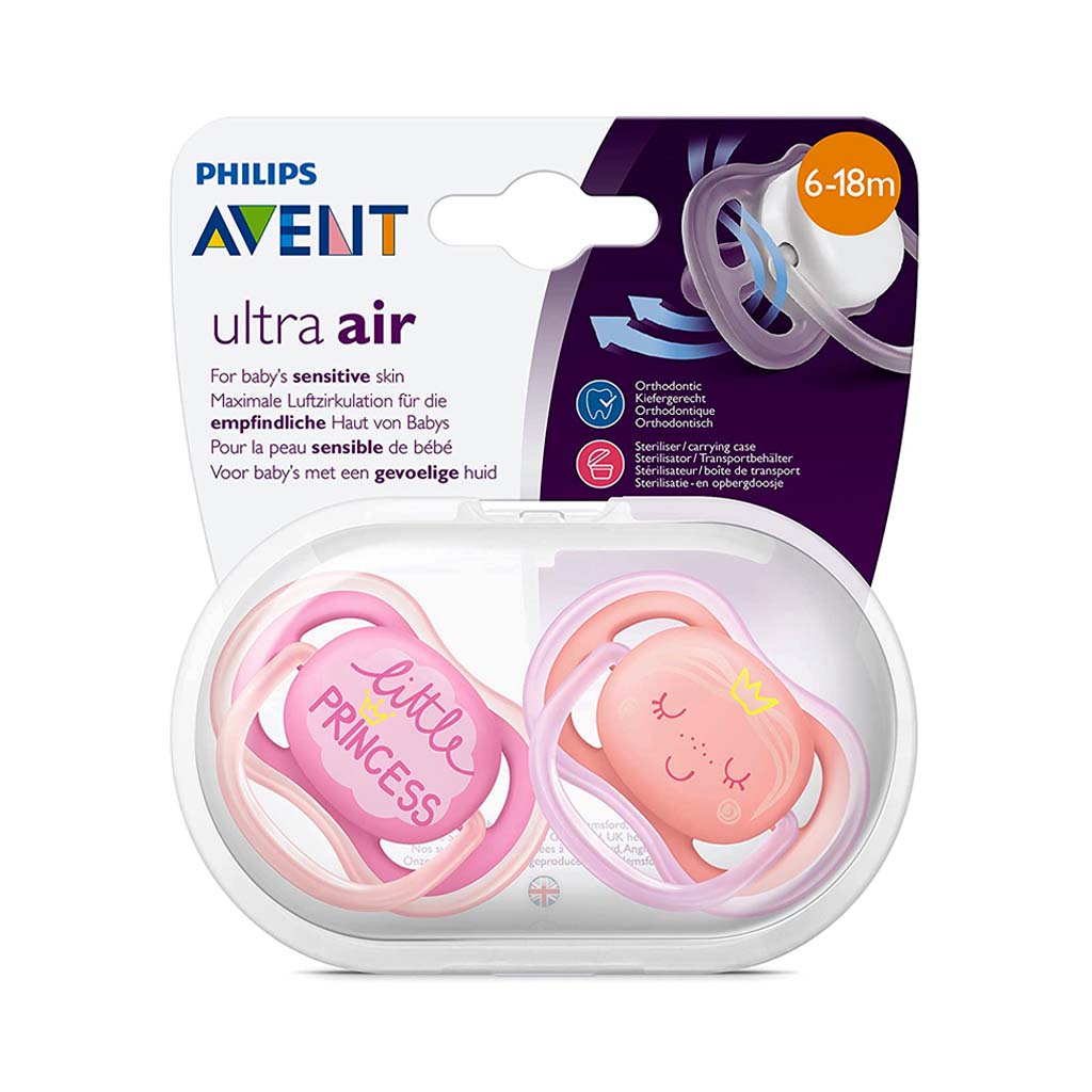 Philips Avent Ultra Air Pacifier 6-18 months- Princess
