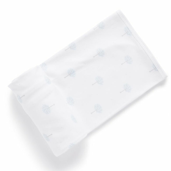 Purebaby Australia Bunny Rug/ Organic Soft Blanket- Pale Blue Tree