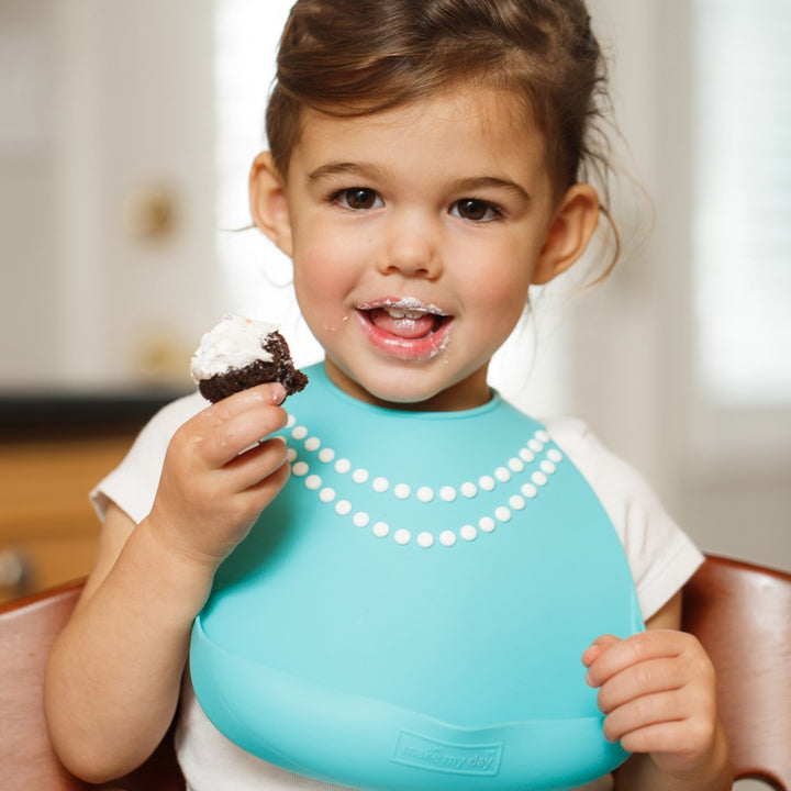 Make My Day Baby Bib- Pearls