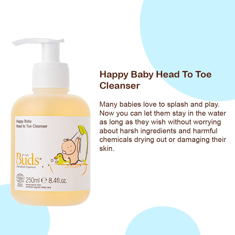 Buds Organics Happy Baby Head to Toe Cleanser 250ml