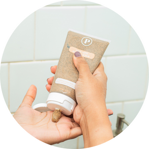 POP Neutral Cafe Latte Shower Scrub 160g
