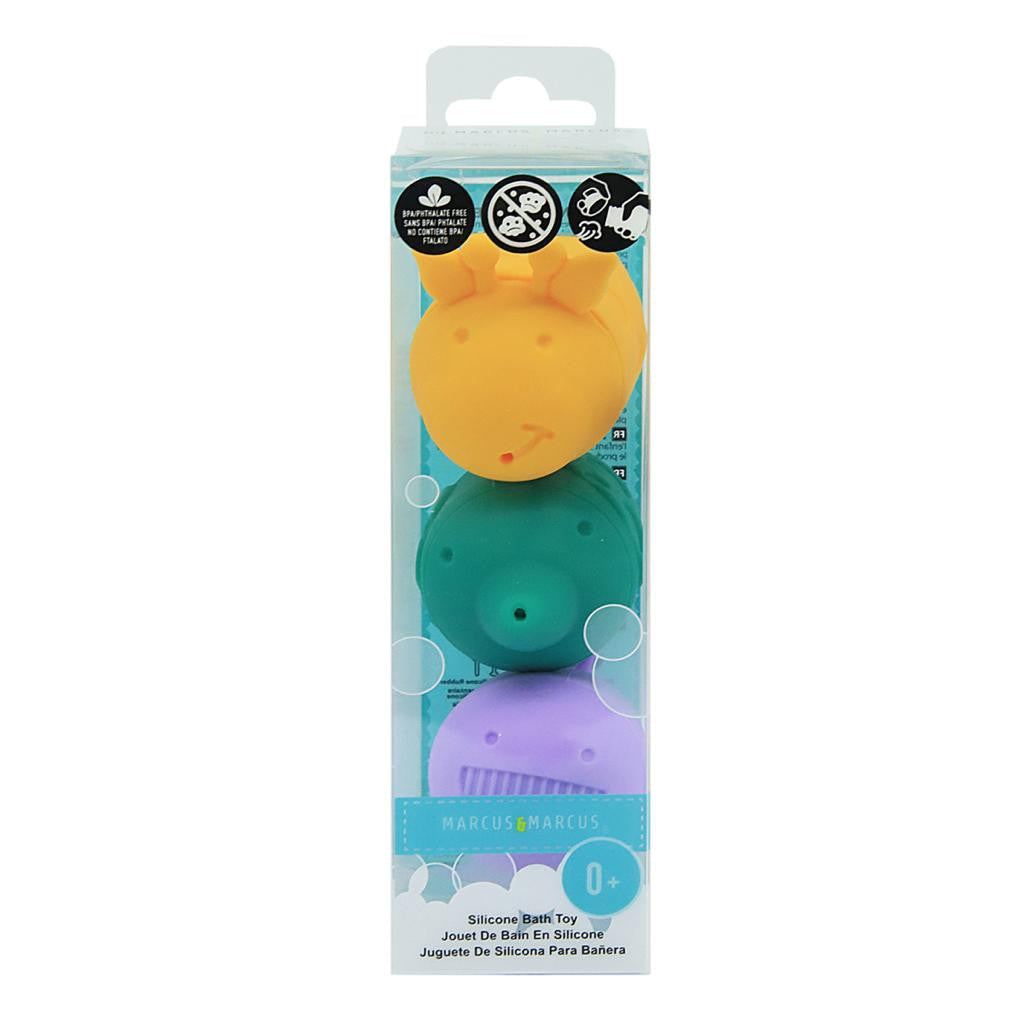 Marcus & Marcus Silicone Character Bath Toy (3pcs set)