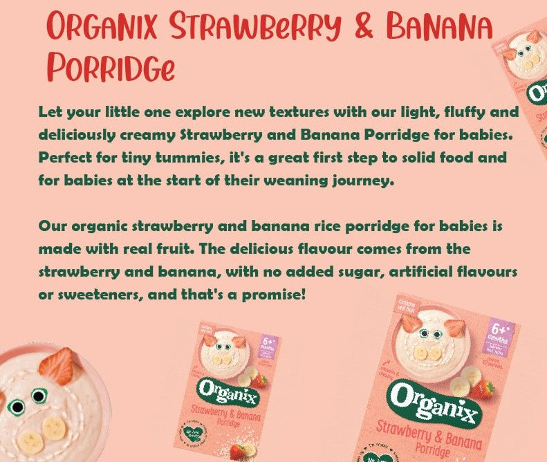 Organix Strawberry & Banana Porridge