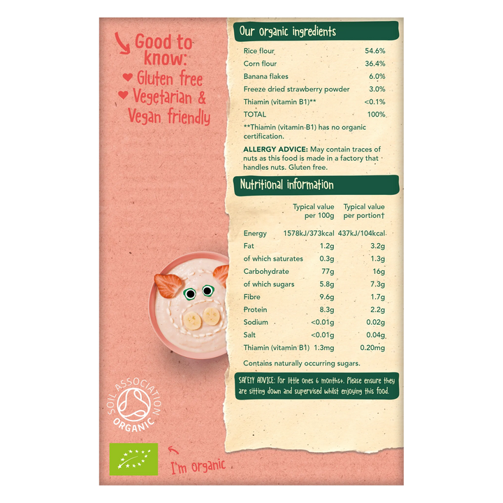 Organix Strawberry & Banana Porridge