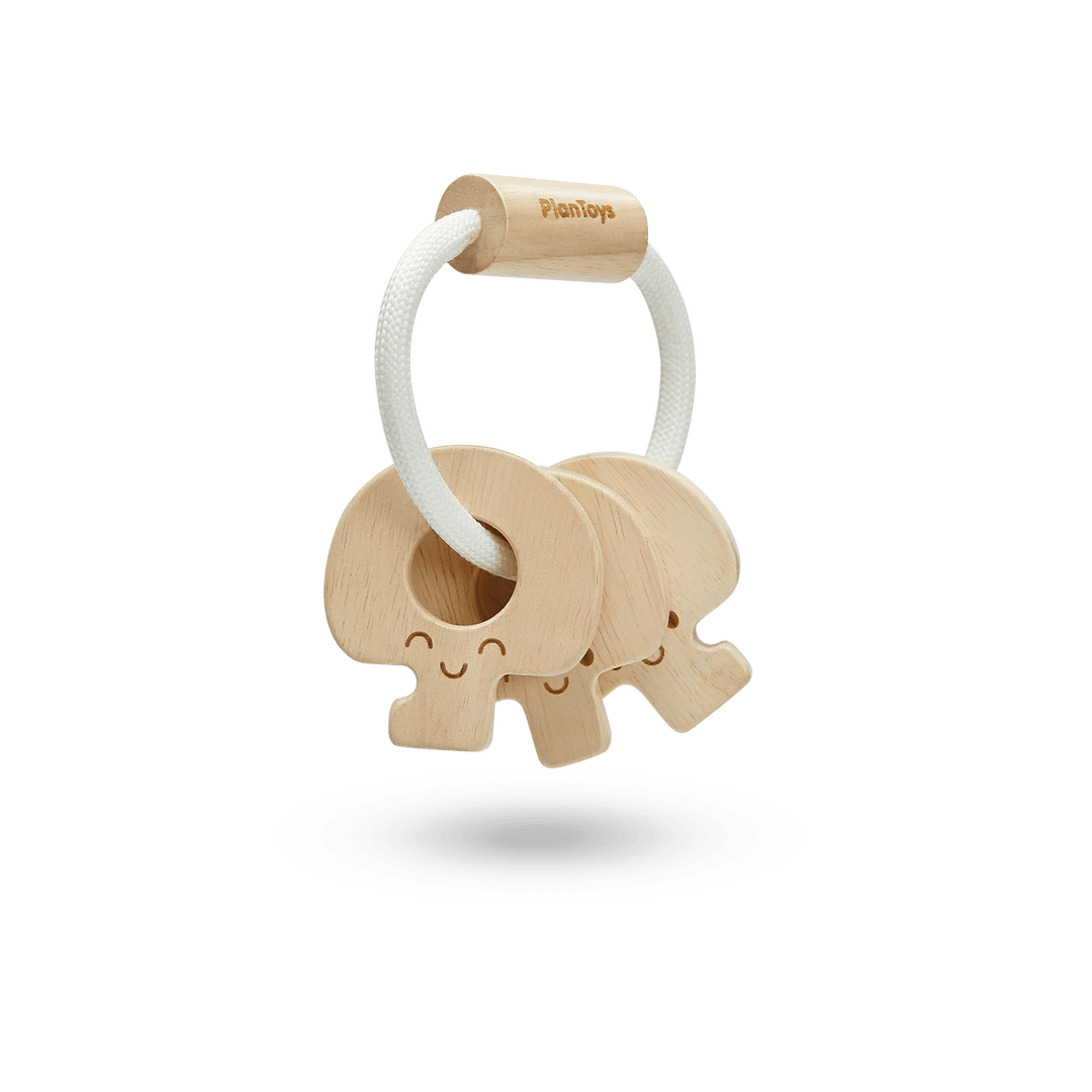 Plan Toys Baby Key Rattle- Natural