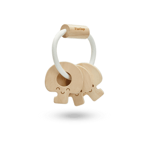 Plan Toys Baby Key Rattle- Natural