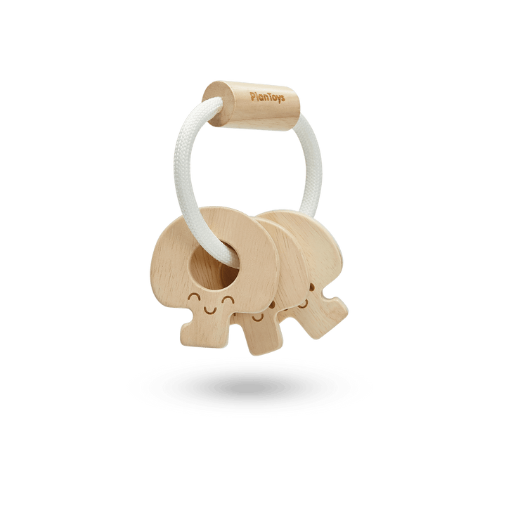 Plan Toys Baby Key Rattle- Natural