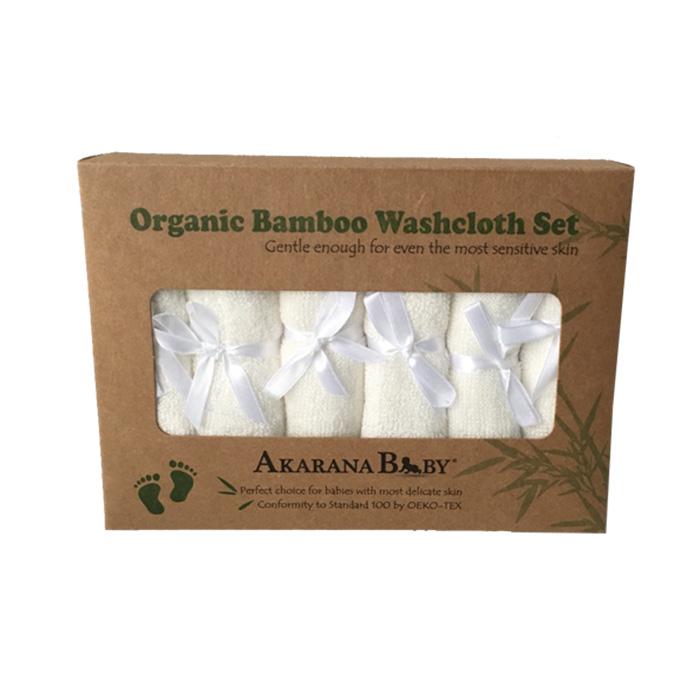 Akarana Baby Bamboo Organic Wash Cloth