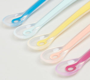 Babymoov 1st Age Silicone Baby Spoon- Multi Colour (5 pcs)