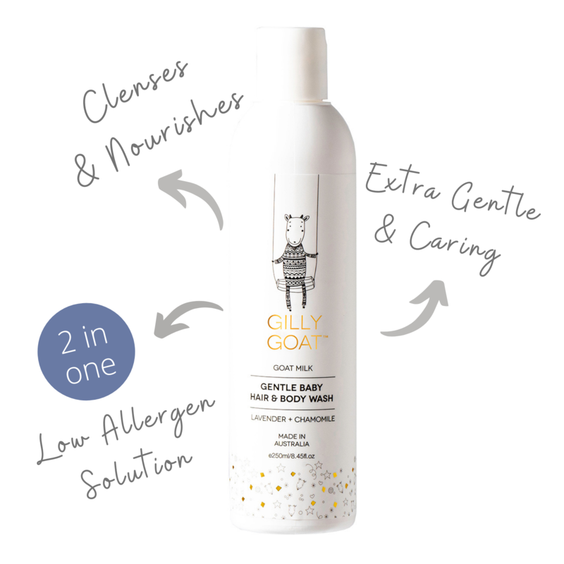 Gilly Goat Gentle Baby Hair & Body Wash 250ml - image 2 - Happikiddo.com
