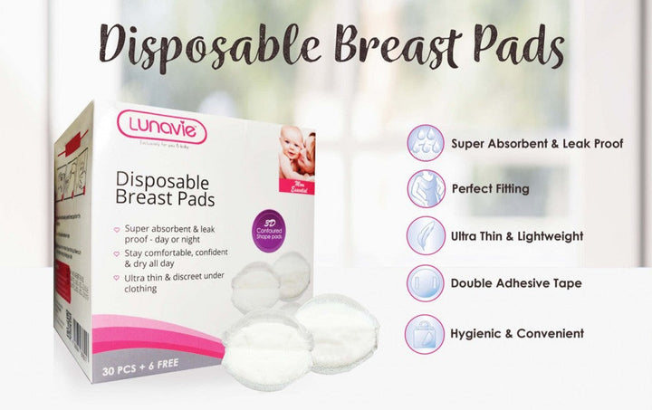 Lunavie Disposable Breast Pads (30+6pcs)