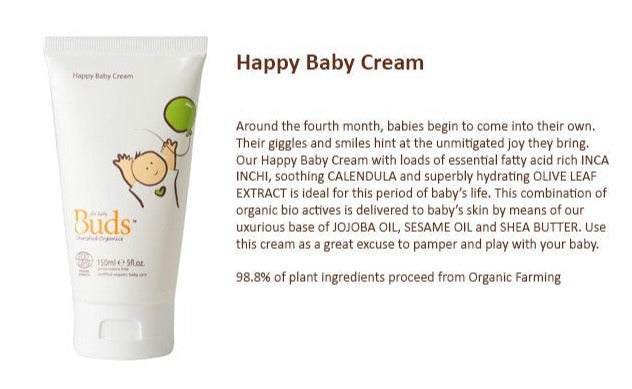 Buds Organics Happy Baby Cream 150ml