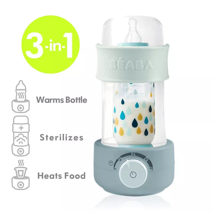 Beaba Baby Milk Second Bottle Warmer & Sterilizer- Grey