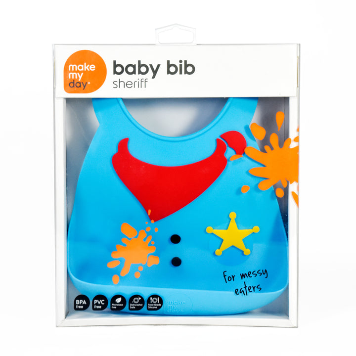 Make My Day Baby Bib- Sheriff