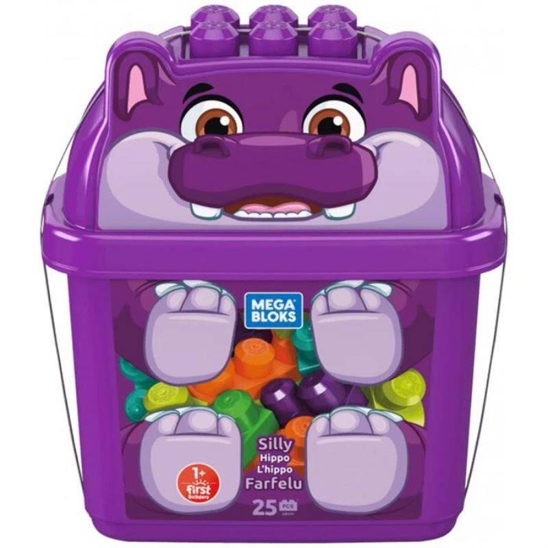Fisher-Price Mega Bloks Silly Hippo With 25 Blocks (GCT46)
