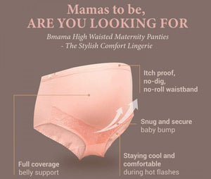 Bmama Comfortable High Waist Over the Bump Maternity Panties