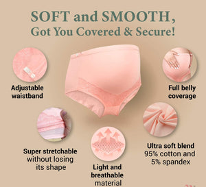 Bmama Comfortable High Waist Over the Bump Maternity Panties