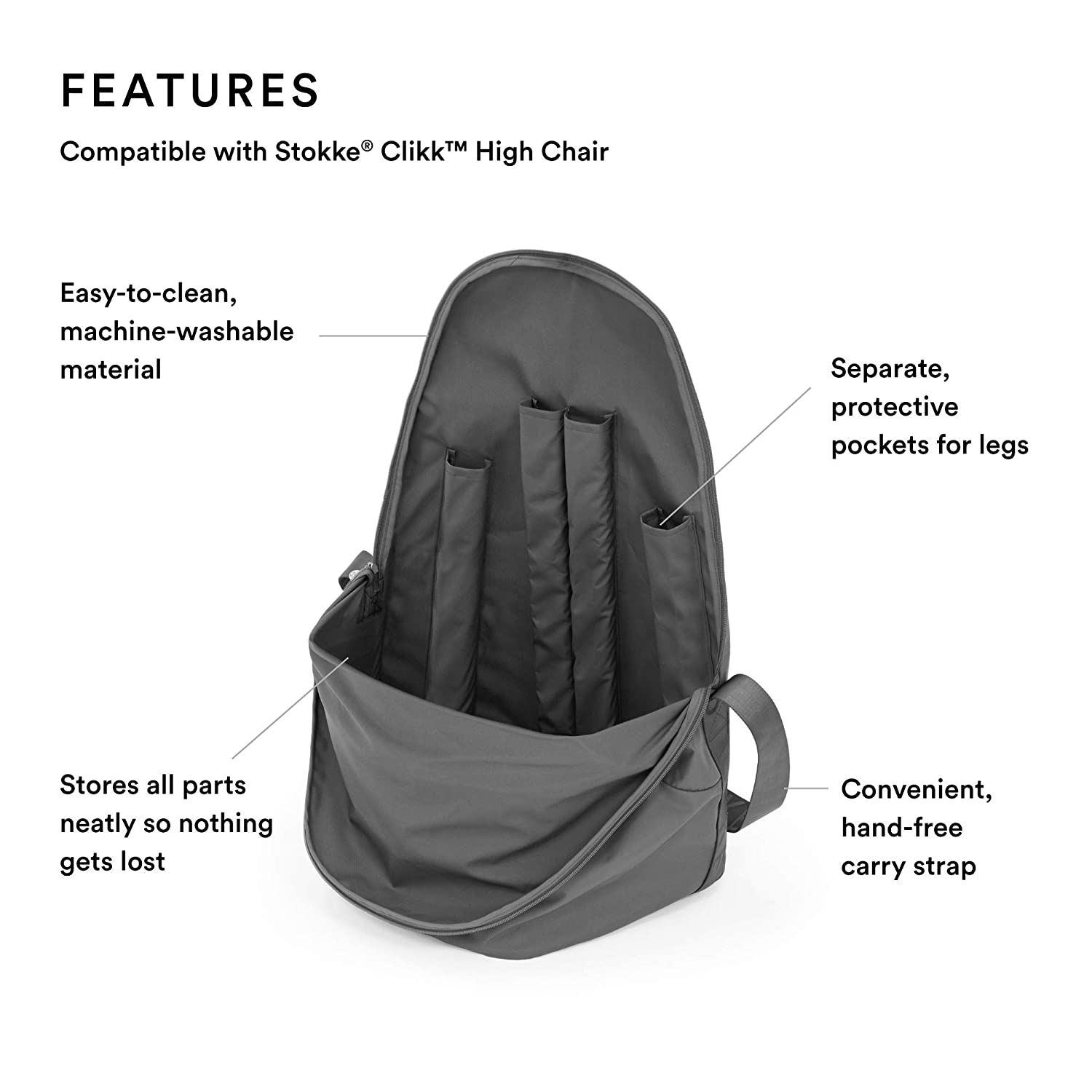 Stokke Clikk Travel Bag (Dark Grey)