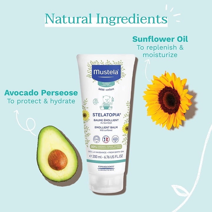 Mustela Stelatopia Emollient Balm with Sunflowers 200ml