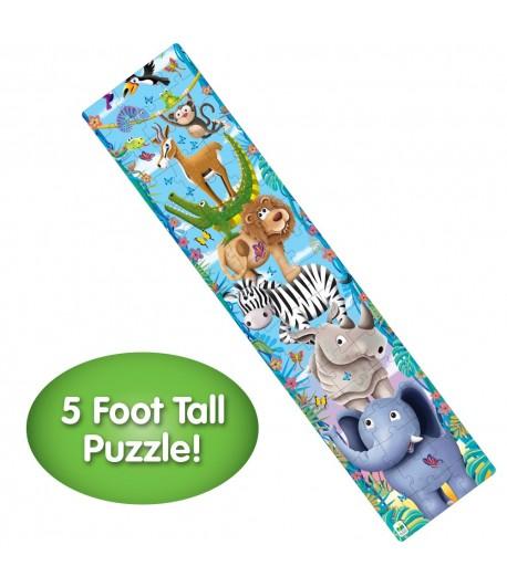 Long & Tall Puzzles - Big To Small Animals - Happikiddo.com
