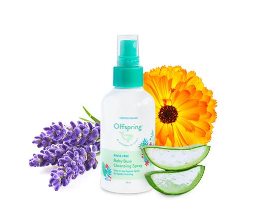 Offspring Rinse Free Baby Bum Cleansing Spray - 100ml - Happikiddo.com