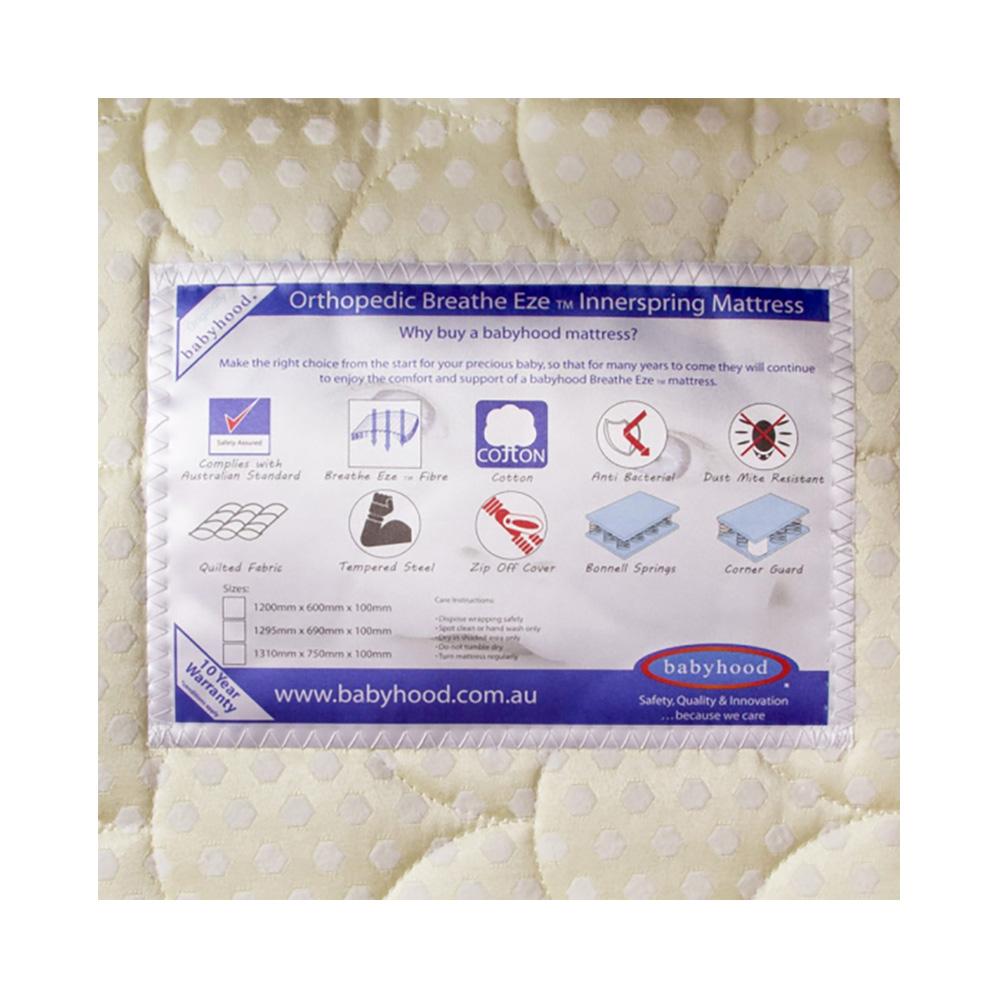 Babyhood Orthopaedic Breathe Eze Innerspring Mattress - Happikiddo.com
