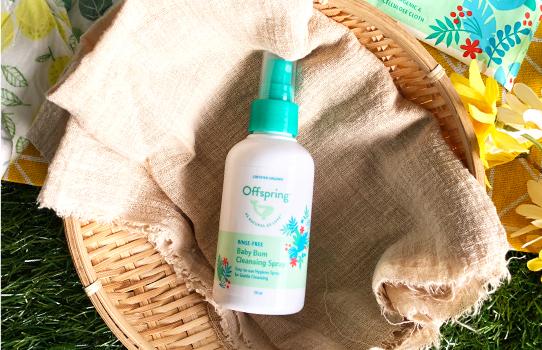 Offspring Rinse Free Baby Bum Cleansing Spray - 100ml - Happikiddo.com