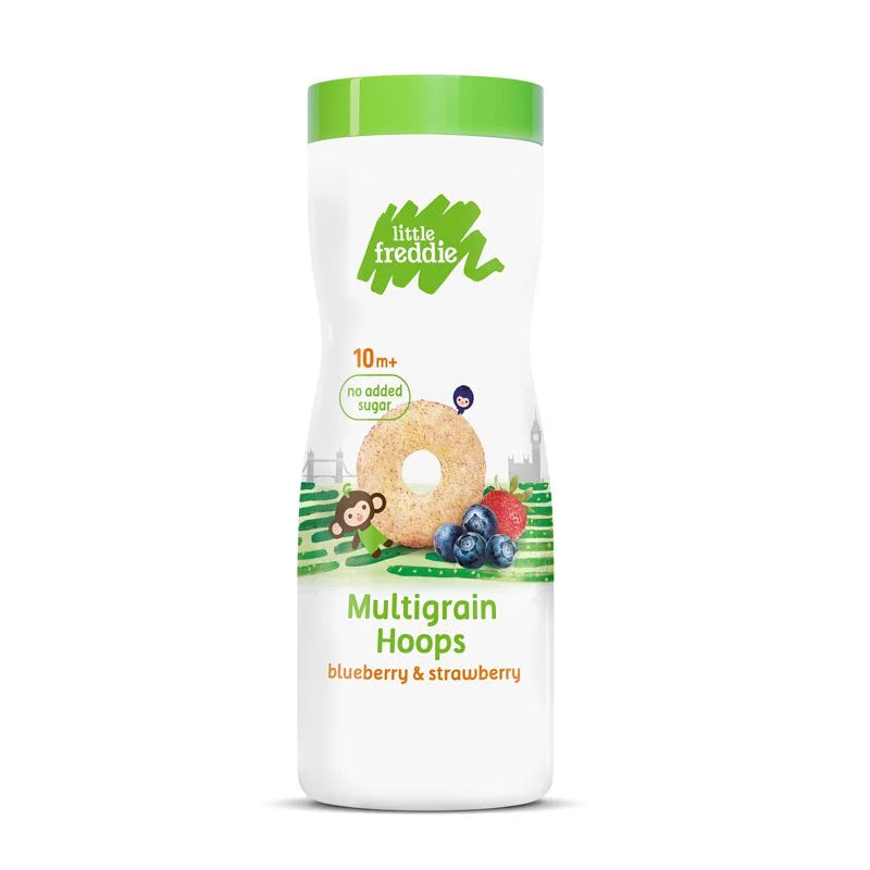 Little Freddie Snack Organic Blueberry & Strawberry Hoops 42g (10m+)