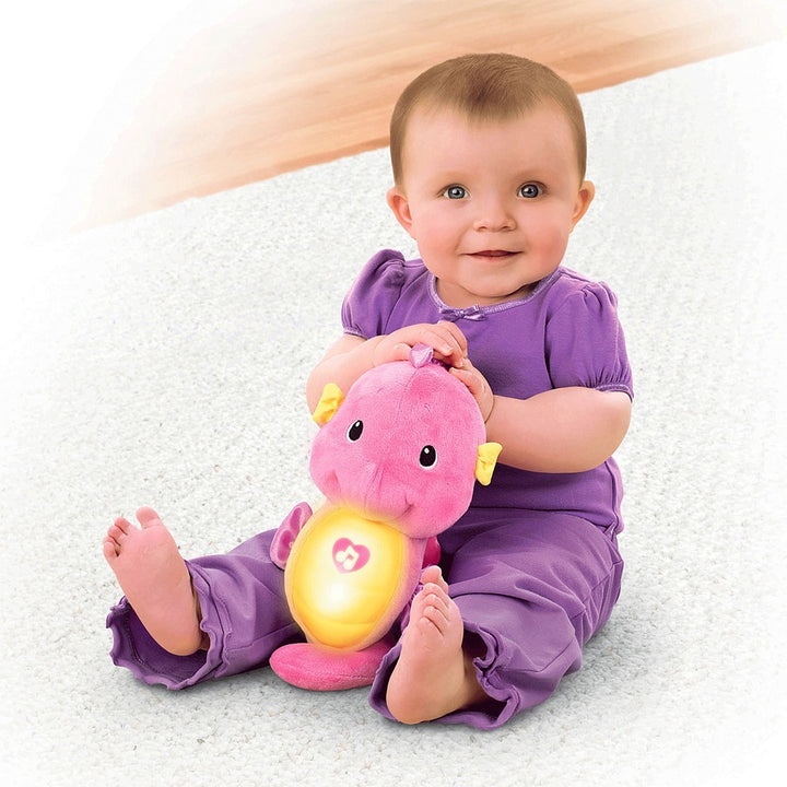 Fisher-Price Soothe N Glow Seahorse- Pink (DGH83)