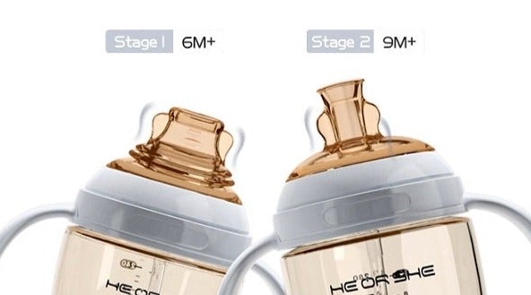 HE OR SHE Sippy Cup Stage 2 Nipple Accessories 9+ months